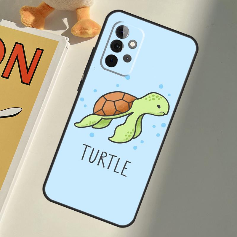 Cartoon Turtle For Samsung Galaxy A22 A52 A32 A54 A14 A16 A26 A36 A56 A55 A35 A05 A06 A15 A53 A33 A13 Case
