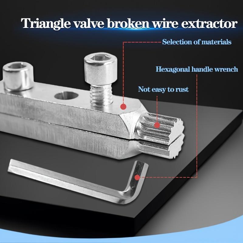 1/2 Set Faucet Angle Valves Broken Wire Extractor,Universal Damage Screw Extractor Remover Tool,Household Manual Plumber Tools