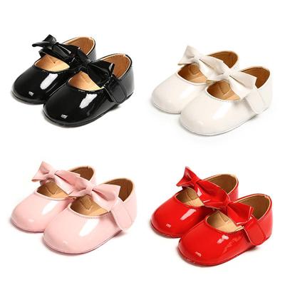 Baby Girl Bowknot Design Anti-Slip Casual Sneakers Toddler Soft Soled Princess Walking Shoes