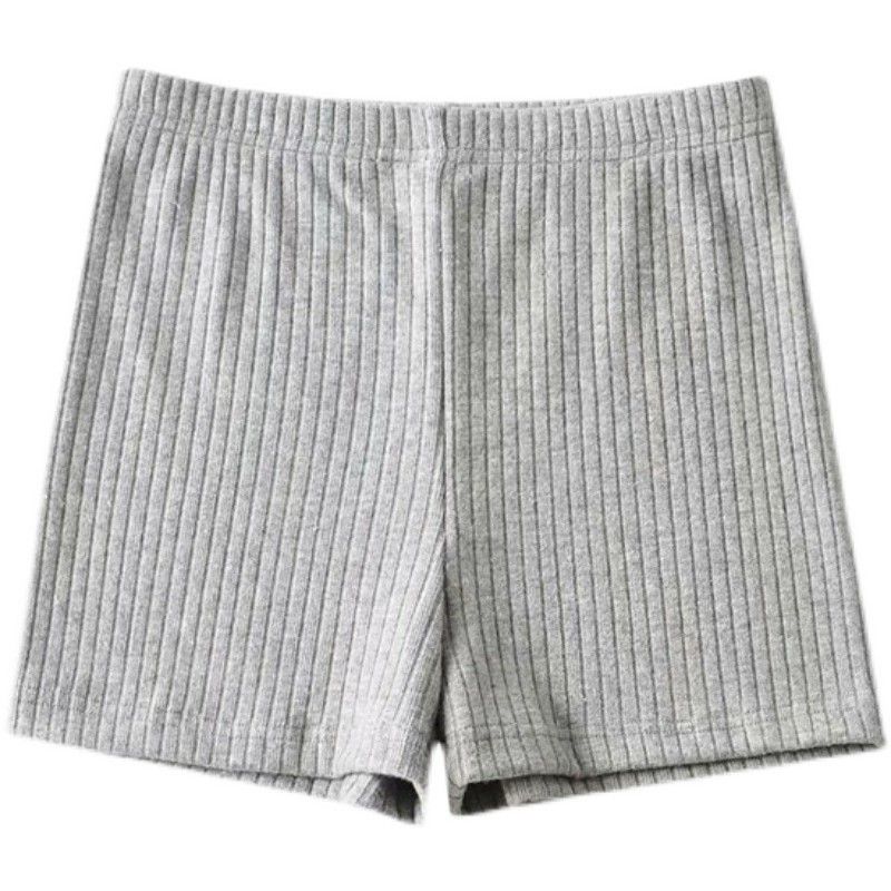 Threaded Knitted Shorts for Women's Summer Thin Base Worn Externally Spicy Girl Slim Fit Elastic Waistband Ultra Short Hot Pants