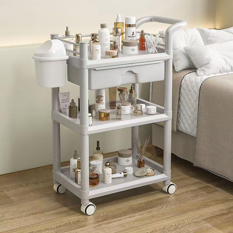 Mehrschichtiger Beauty-Salon- und Pflegewagen mit Schublade