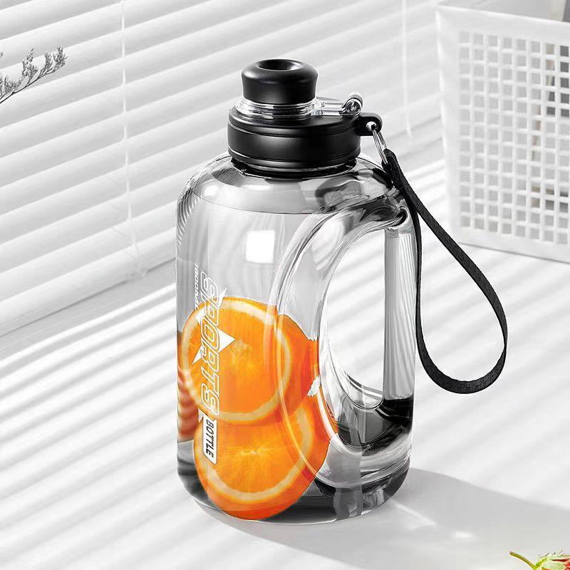 Water bottle large capacity ton barrel ton cup plastic cup portable fitness sports kettle food grade plastic water cup