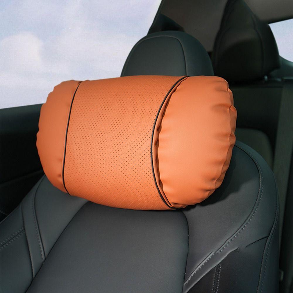 Soft Breathable Car Headrest Cushion Cotton Filling Car Seat Pillow New Car Neck Pillow  Travel Use