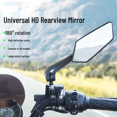 Universal 360° Rotating Rearview Mirror for Bicycles, Motorcycles, and E-Bikes