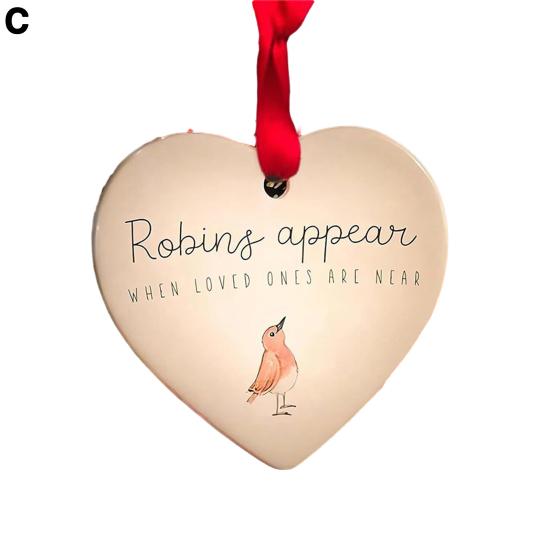 Láska srdce Tag Ornament pro vánoční akrylové řemeslné dekorace strom auto zpětné zrcátko sváteční party