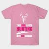 T Shirt Women Hunting With My Husband Harajuku Print Kawaii Tshirt Summer Short Sleeve Female T-Shirt Top Tee