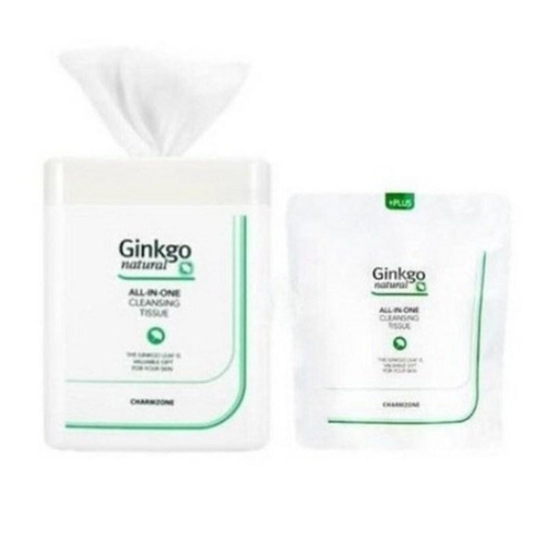 Charmzone Ginkgo Cleansing Tissues 110 Sheets Main Product Refill Set, 1 Set