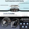 Glass+PC Watch Case For Samsung Galaxy Watch 8 40mm 44mm 8 Classic 46mm Hollow Hard Protective For Galaxy Classic 8 Accessories