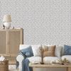 Wallpaper Cubes in shades of gray with a 3D effect 50x1000