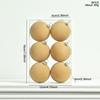 Colorful Flocked Macaron Christmas Ball Set - Tree Ornaments