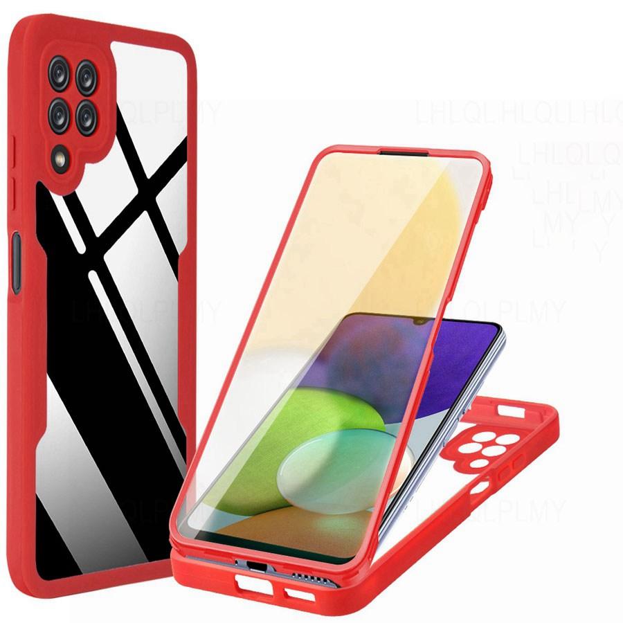 Custodia Antiurto a 360 Gradi per Samsung Galaxy A37 A57 S26 Plus Ultra A13 A15 A34 A16 A14 A25 A26 A35 A36 A06 A54 A56 A17 5G Copertura Anteriore Posteriore