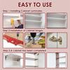 A03F-Woodworking Hole Drilling Guide Set For Cabinet Doors For Shelf Pins And Hinge Installation