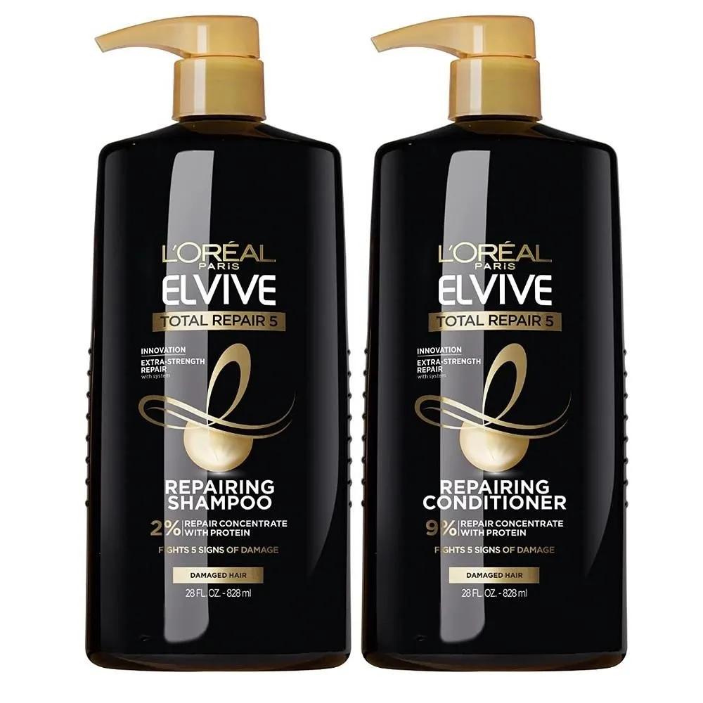L Oréal Восстанавливающий кондиционер 828 мл 2 шт. Цветочный LOreal Paris Elvive Total Repair 5 Восстанавливающий шампунь