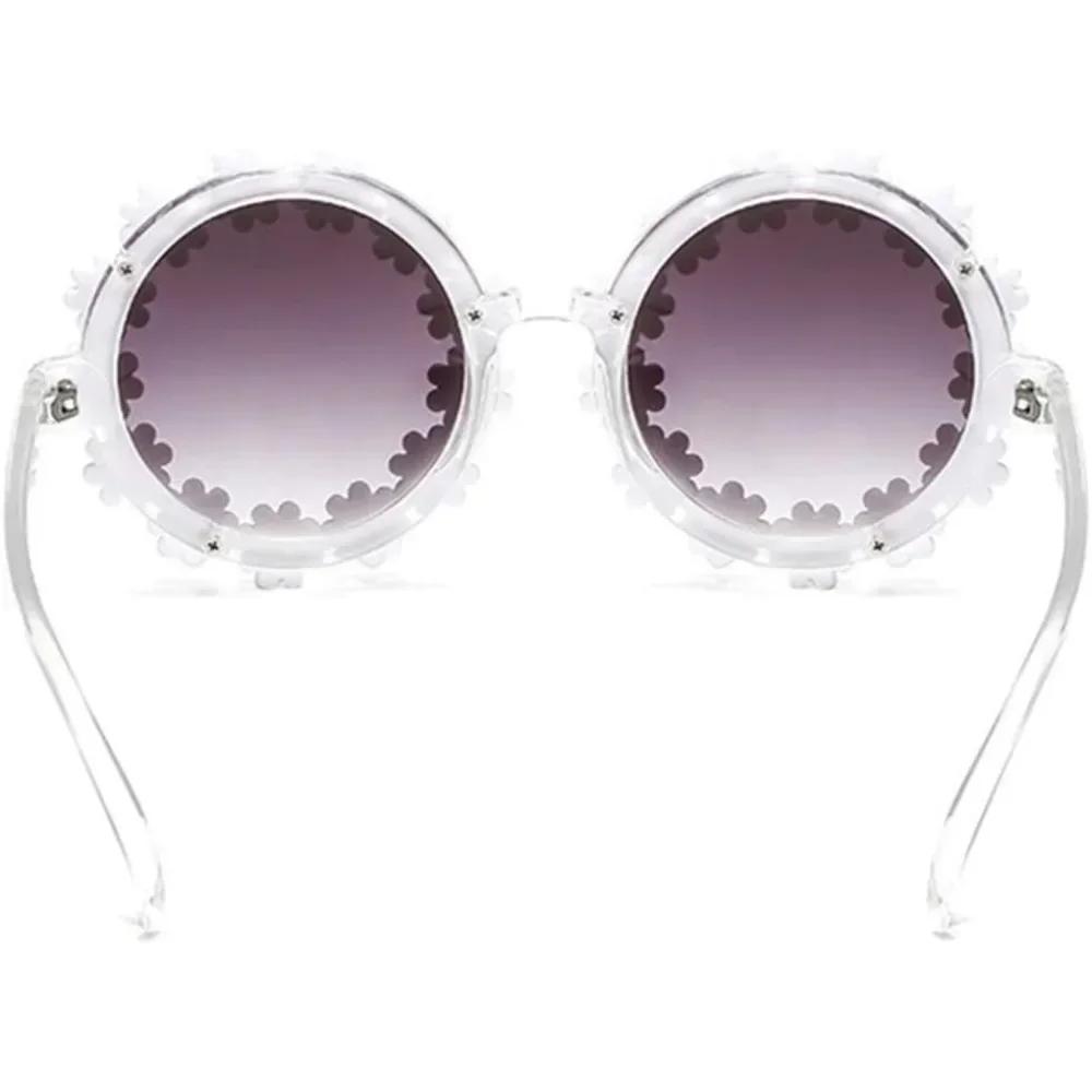 Classic Daisy Round Sunglasses Classy Women/Men Mirror Sun Glasses UV400