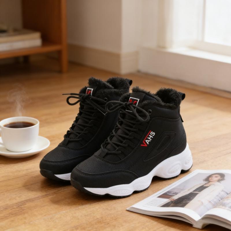 

36 Size Women Winter Snow Boots Barefoot Hiking Shoes Comfortable Cold-Proof Trekking Shoes Cozy Warm Lined Booties for Hiking Climbing 36 чорний