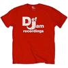 Def Jam Recordings T Shirt Classic Logo Official Mens Red XL