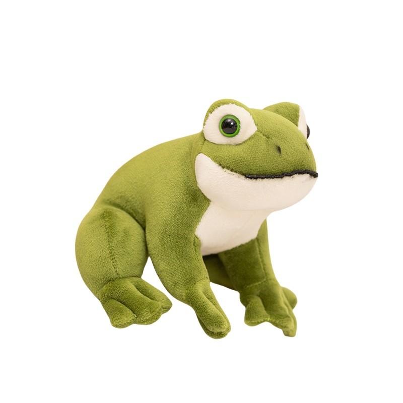 Plush Green Frog Toy Animal Stuffed Doll Bedroom Decoration Cute Gifts Kids