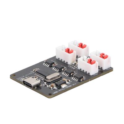 מודול יציאה טורית USB ל-TTL 4 כיוונים לוח מתאם טורי USB ל-TTL TYPE C עם מחוון LED