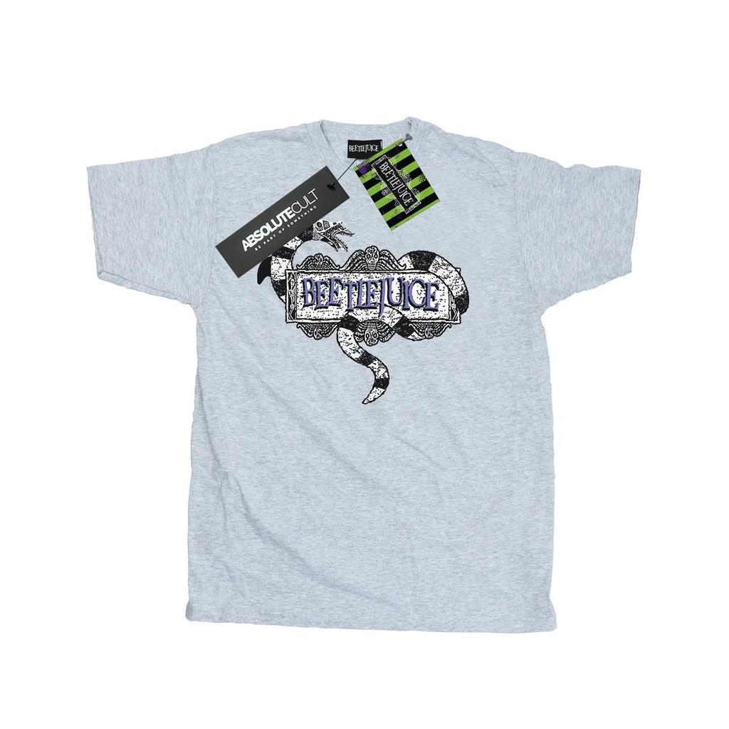 Beetlejuice Mens Sandworm Logo T-Shirt