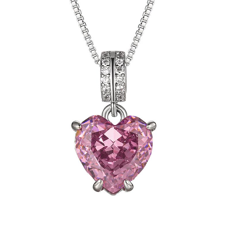 Jewelry Set Earrings Rings Necklaces Accessories High Carbon Diamonds Ice Flower Cut Hearts High-end Women's Styles Batch Shipped