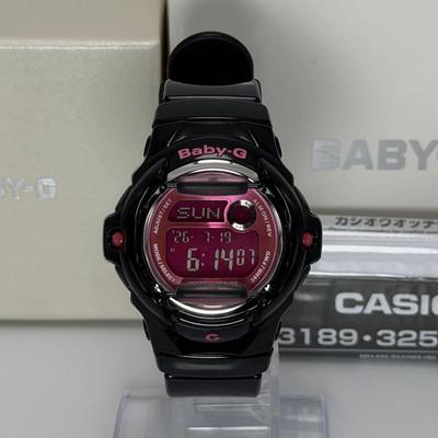 Used Working Item CASIO Baby-G BG-169R Casio Wristwatch Quartz Black Pink Dial Ladies