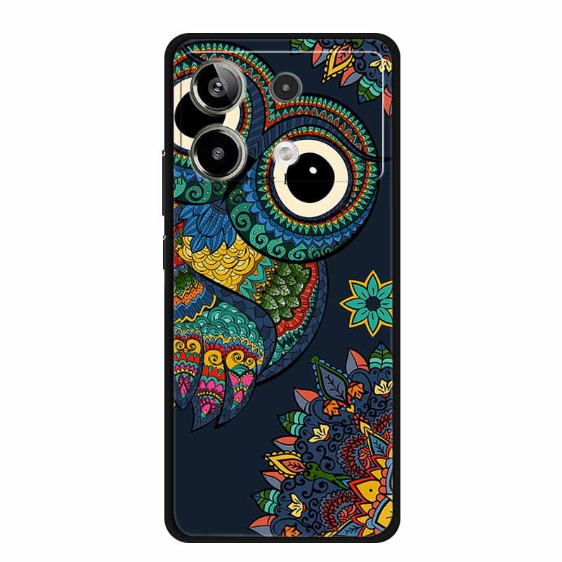 For Redmi Note 13R Pro Case Animals Soft Silicone TPU Phone Cases Back Cover For Xiaomi Redmi Note13R Pro Wolf Protector fundas