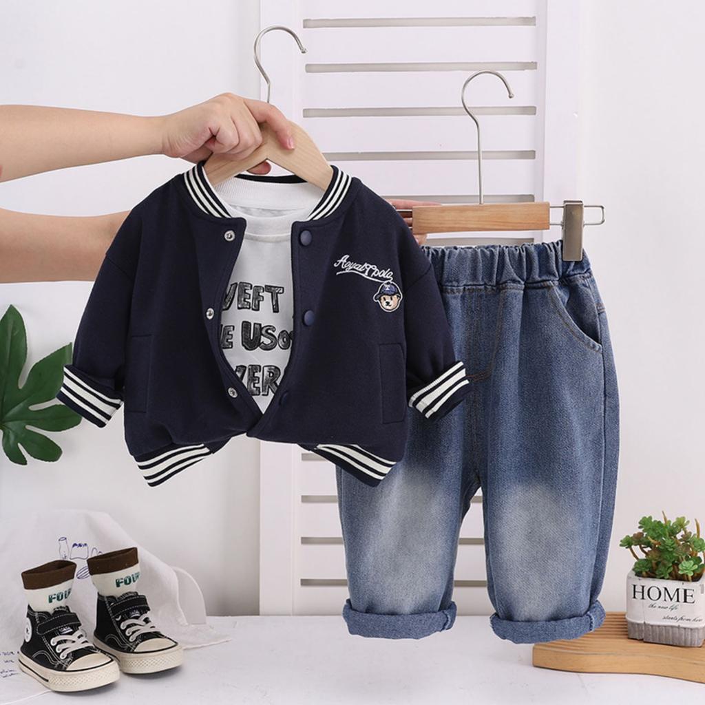 Kids Casual Long-Sleeve Set, Comfortable Daily Wear Outfits