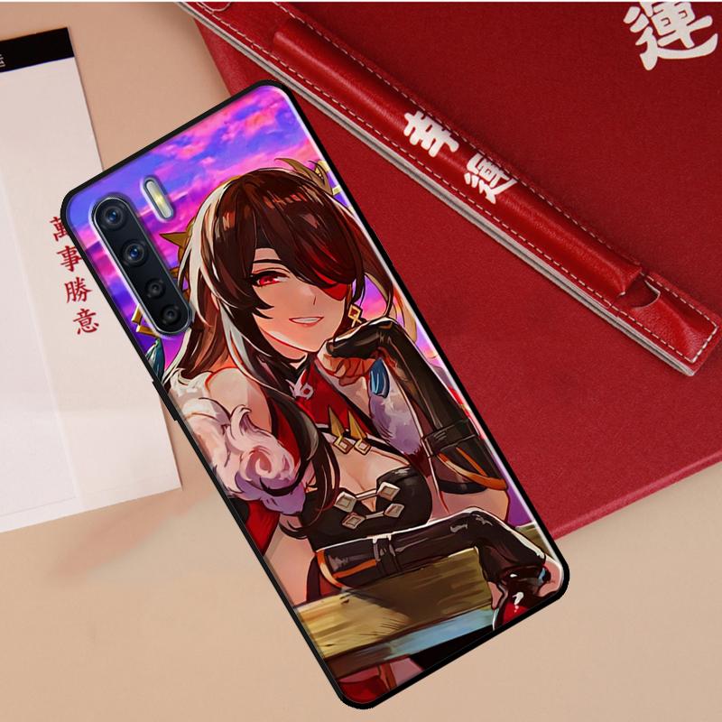 Genshin Impact Beidou Case For Oppo A40 A78 A54 A74 A94 A17 A57 A77 A76 A16 A96 A18 A60 A80 A38 A58 A98 A15 A5 Pro