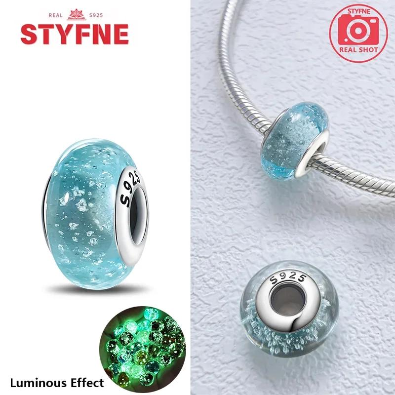 Copperblue Series Crystal Enamel Murano Charming Bead Copper Color Beads Fit Original Bracelet For Women Diy Jewelry Gifts
