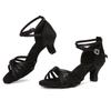 Mid Heel Women's Girls Ball Party Latin Salsa Tango High Heel Dancing Shoe Slip Dance Shoes Heeled 5CM