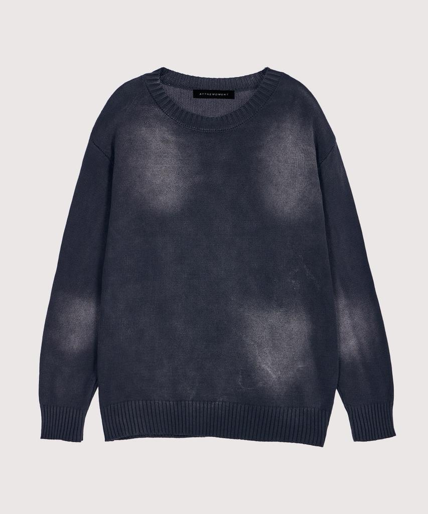 AT THE MOMENT Vintage Brushed Cotton Knit_Black