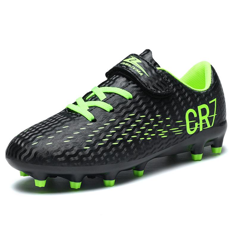 Chaussures de Football Cross New Falcon pour Enfants à Velcro, Crampons Longs Homme, Entraînement Femme, Compétition Pro Jeunesse
