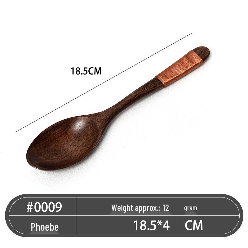 Japanese Style Camphor Wooden Spoon for Soup & Honey Stirring