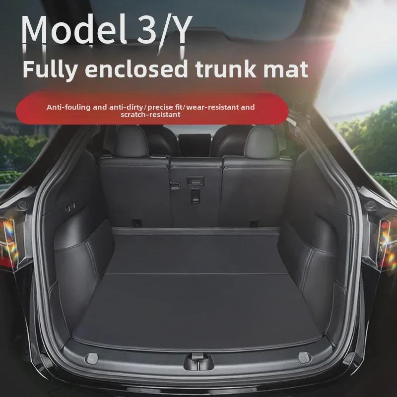 

Кожаная защитная накладка на багажник для салона Tesla Model 3/Y