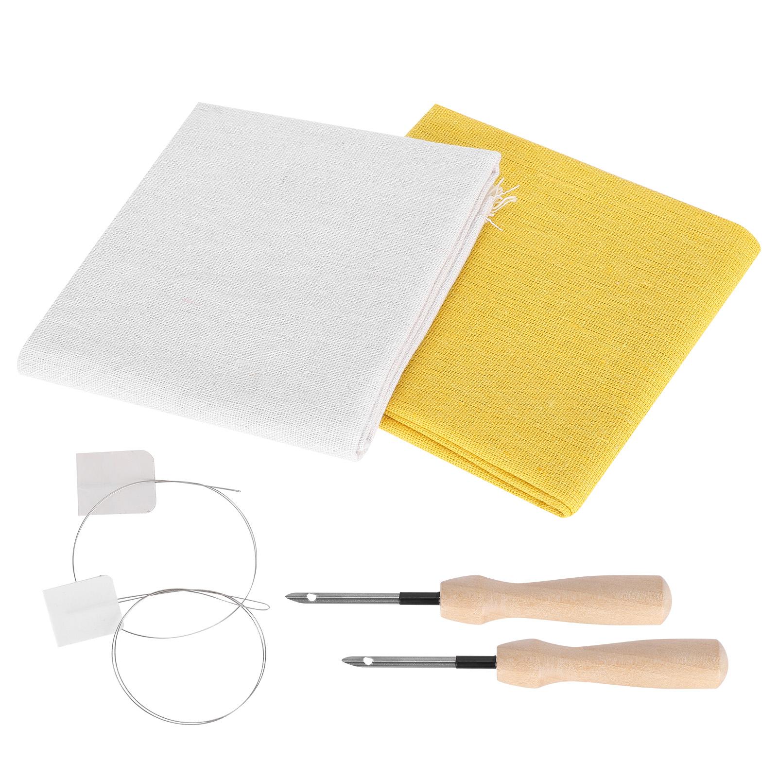 2 ШТ 50x50см Льняная Ткань Белая Желтая Льняная Ткань Ручная Работа DIY Шторы Ткань для Сумки