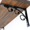1 Pezzo Staffa Angolare a L in Acciaio Staffa Decorativa Nera per Mensole Staffa Robusta Decorazione per la Casa