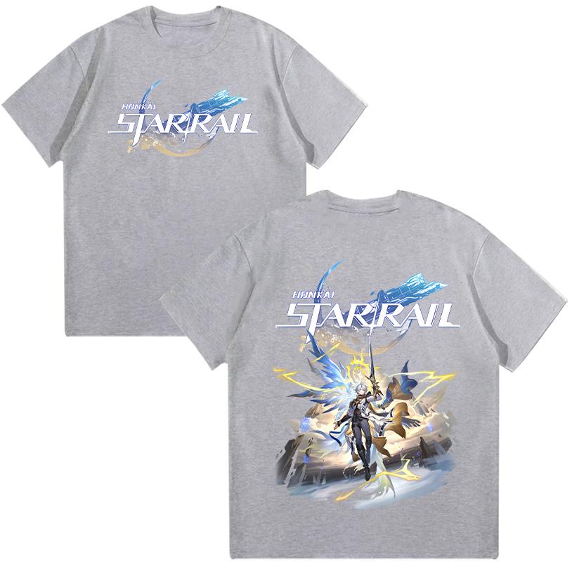 

Футболка Honkai Star Rail Phaenon Летняя с круглым вырезом Y2k Одежда Хлопковая с коротким рукавом Одежда Харадзюку 2025 Игра Аниме Футболки Унисекс Топ 4XL