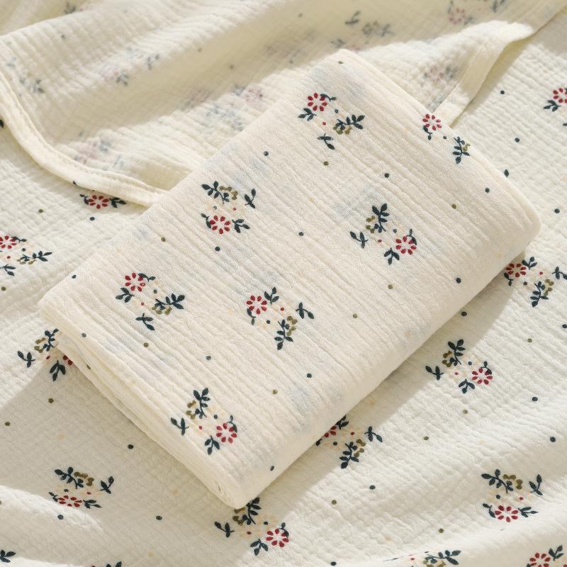 Crepe Cloth Double-Layer Towel, Newborn Baby Baby Absorbent Bath, Pure Cotton Children'S Blanket Gauze Bag Sheet