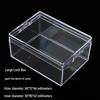 Transparent Metal Lock Box for Two Decks of Playing Cards, 98x72x46