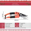 Sharp Stainless Steel Pruning Shears Garden Hand Pruner For Tree Branches Fruit Twigs Gardening Cutting Tool