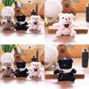 Plush Bear Keychain Soft Short Pile Toy For Kids And Collectors