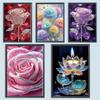 Dreamy Flower Partial DIY 5D Special Shaped Drill Diamond Painting Gem Art for Adults/Beginners Gift Idea Home Decor 30x40cm