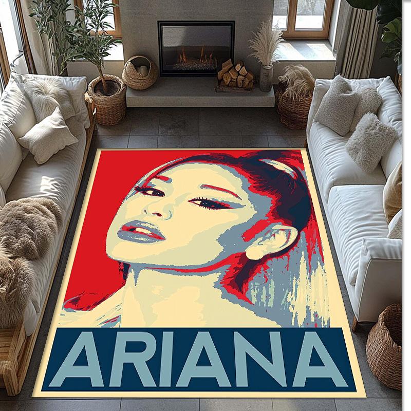 Weicher Kristall-Samt-Bodenläufer, Ariana Grande Anti-Rutsch Dekorativer Teppich, Plüsch-Bereichsmatte Für Innenraum Heimdekoration