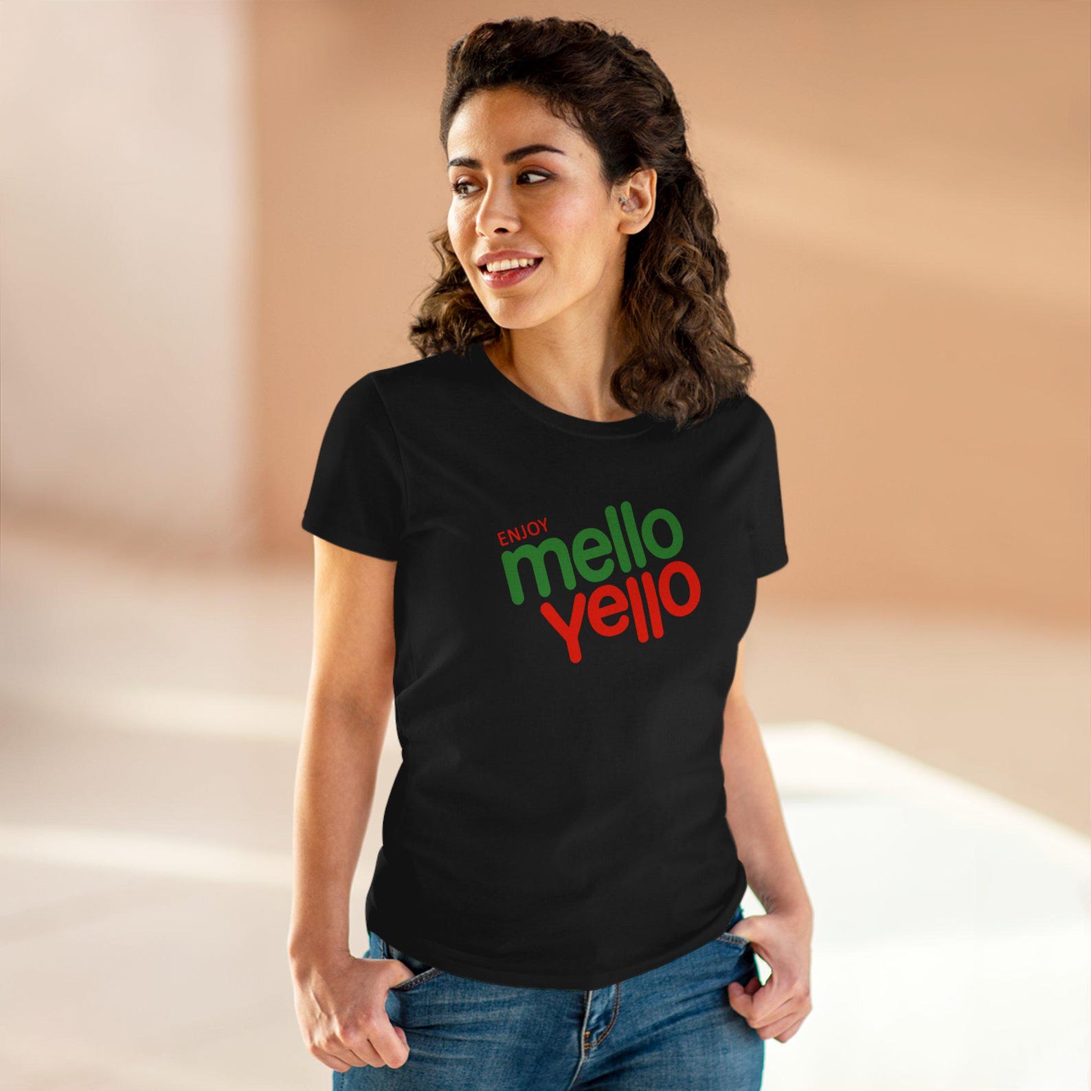 Enjoy Mello Yello Logo Women s T-shirt 4XL