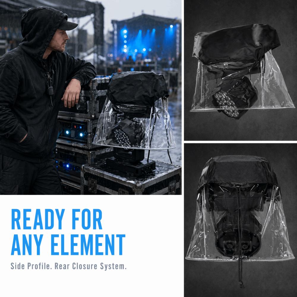 Flame Retardant Stage Light Cover Waterproof LED Par Rain Cover Moving Light Rain Cover  Outdoor