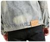 Xintang Men's Distressed Denim Jacket - Trendy Cool Loose Fit Workwear