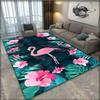 Flamingo Flower Tropical Leaves Pattern Carpet Floor Mat Non-slip Floor Mat Rug for Home Living Room Bedroom Sofa Doormat Decor