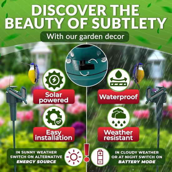 Paletti solari da giardino a forma di libellula svolazzante, libellula mobile volante, paletto decorativo impermeabile per giardino di casa, vialetto, paesaggio