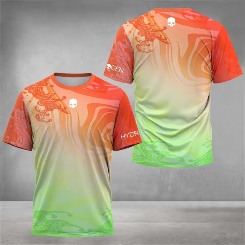 High Quality Unisex Printed Tennis T-Shirt Summer Quick-Drying Badminton T Shirts Casual Loose Men's Short Sleeve Clothing