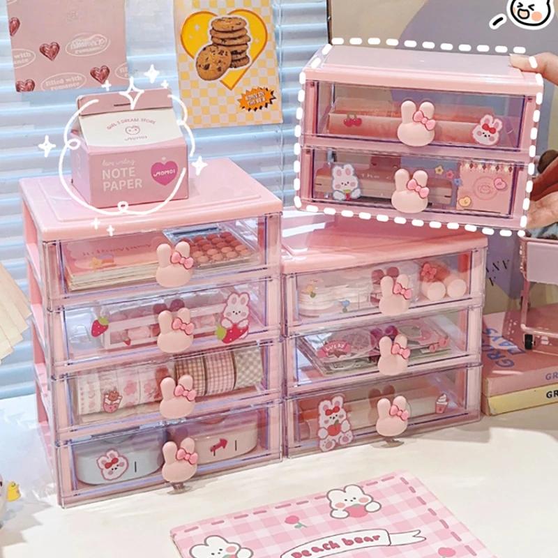Schreibtisch-Aufbewahrungsbox Organizer Schüler-Schubladenbox Stiftehalter Niedlich Büro Kinder Haarschmuck Schreibwarenregal Organizer Box